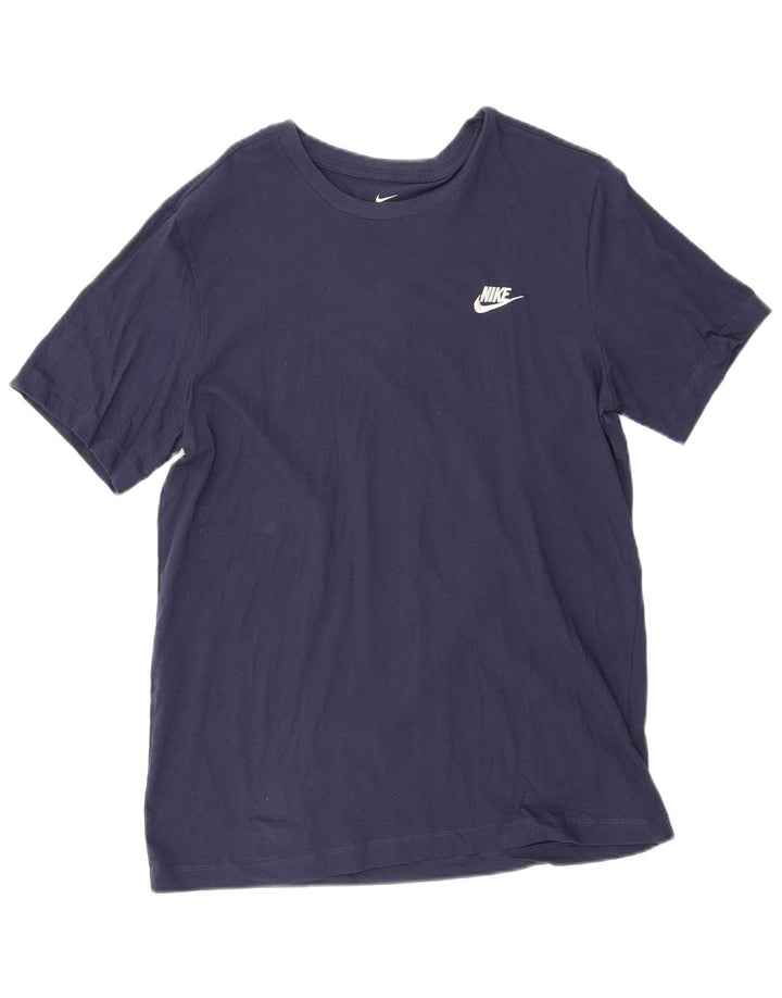 Nike Mens T-Shirt Top Large Navy Blue Cotton