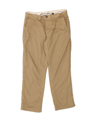 EDDIE BAUER Mens Legendwash Classic Fit Chino Trousers W33 L30  Beige