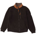 Atlas For Men Mens Fleece Jacket Large Black Colourblock Polyester