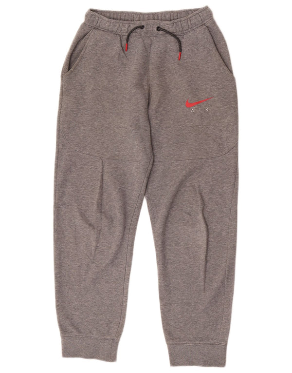 Nike Boys Graphic Tracksuit Trousers Joggers 13-14 Years XL Grey Flecked