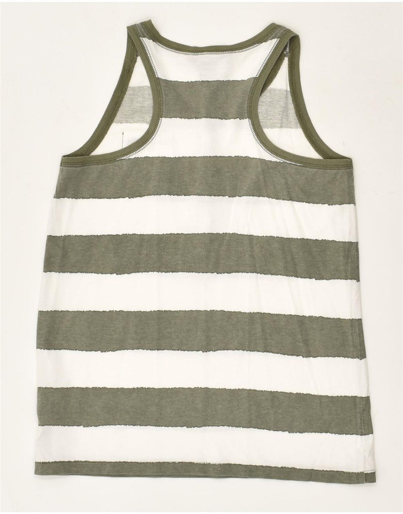 RALPH LAUREN Boys Vest Top 15-16 Years XL Green Striped Cotton | Vintage Ralph Lauren | Thrift | Second-Hand Ralph Lauren | Used Clothing | Messina Hembry 