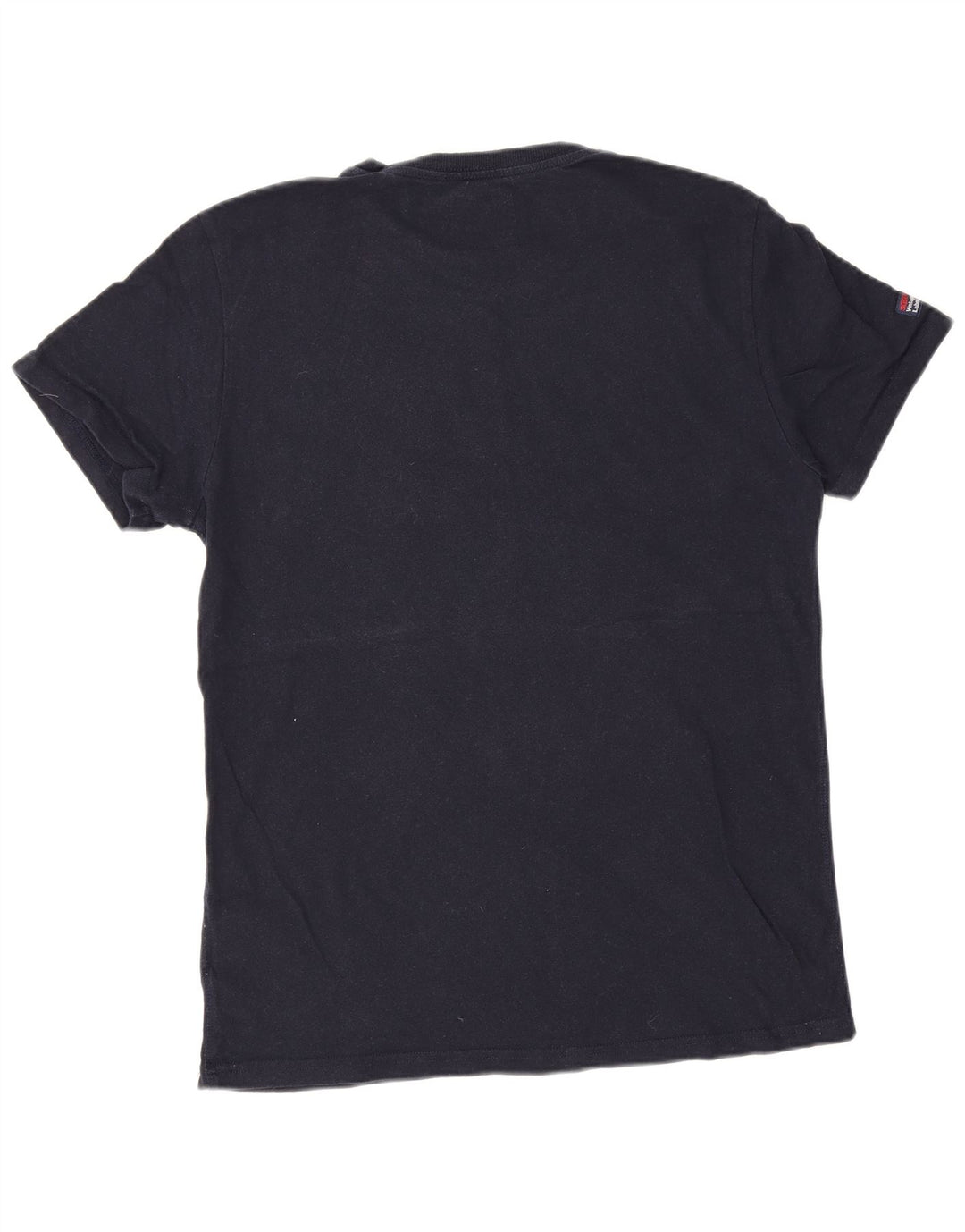 Superdry Mens Graphic T-Shirt Top Large Navy Blue Cotton