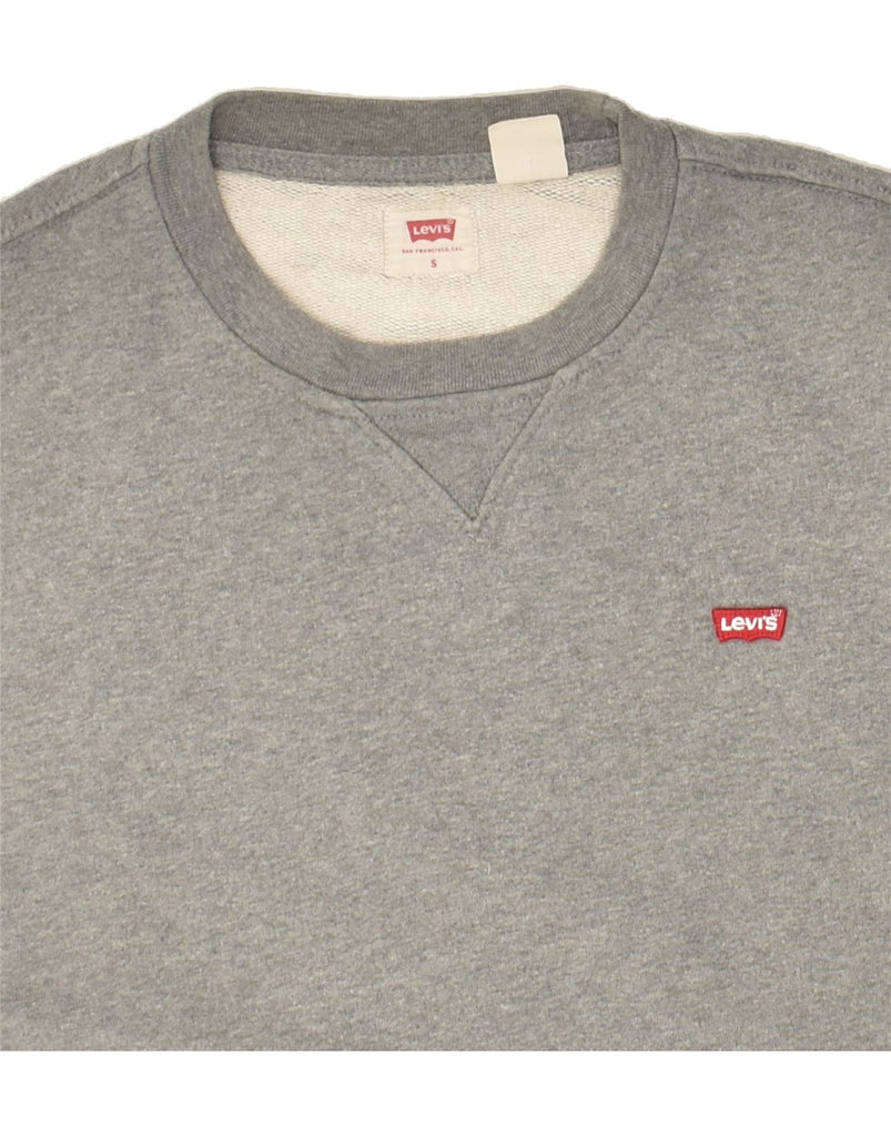 LEVI'S Mens Sweatshirt Jumper Small Grey Cotton | Vintage Levi's | Thrift | Second-Hand Levi's | Used Clothing | Messina Hembry 