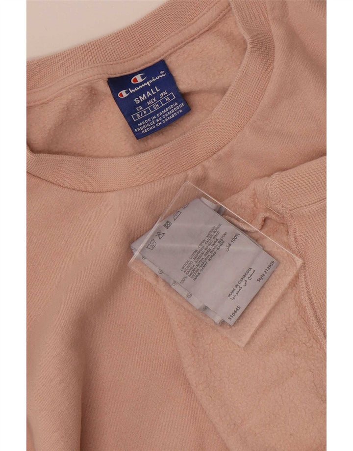 Champion Mens Sweatshirt Jumper Small Pink Cotton