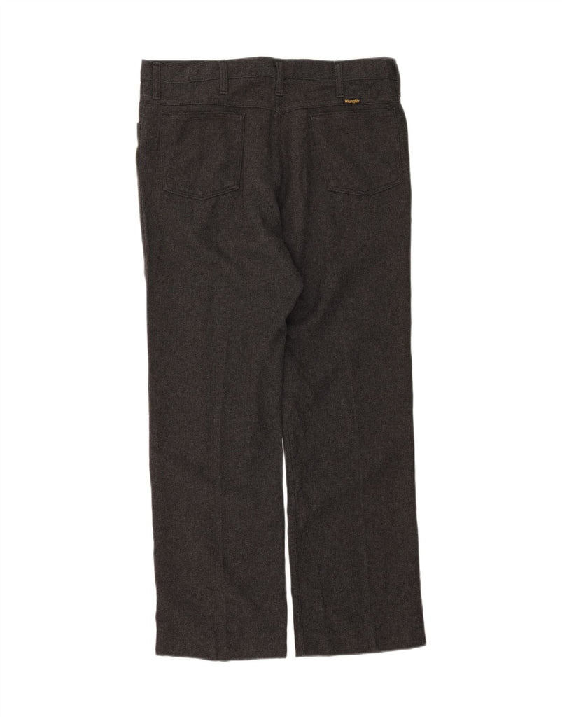 WRANGLER Mens Straight Casual Trousers W36 L30 Grey Vintage Wrangler and Second-Hand Wrangler from Messina Hembry 