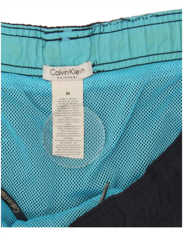 Calvin Klein Mens Swimming Shorts Medium  Navy Blue Nylon
