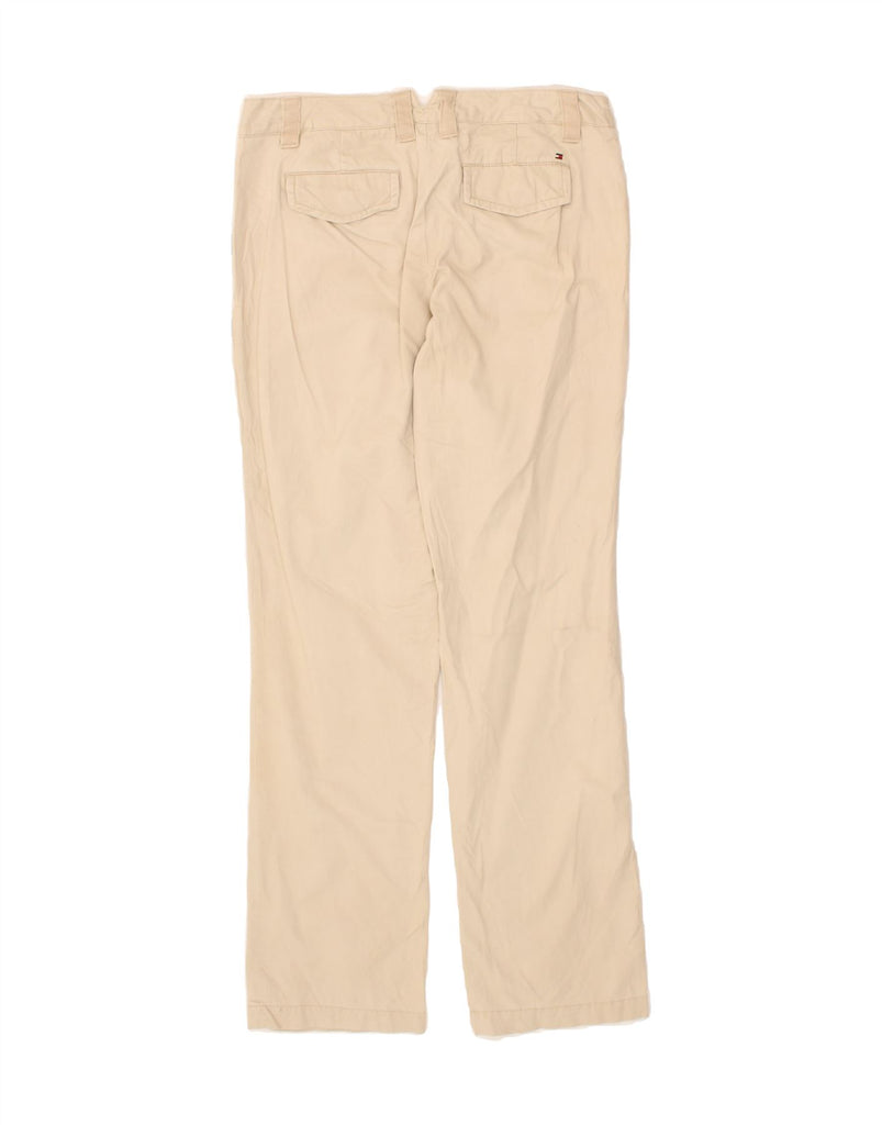 TOMMY HILFIGER Womens Straight Chino Trousers US 4 Small W27 L32 Beige | Vintage Tommy Hilfiger | Thrift | Second-Hand Tommy Hilfiger | Used Clothing | Messina Hembry 