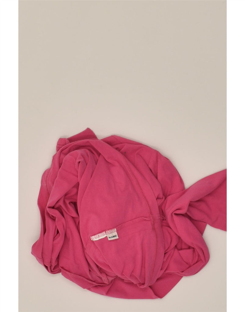 GUESS Womens Long Sleeve Polo Shirt UK 18 XL Pink | Vintage Guess | Thrift | Second-Hand Guess | Used Clothing | Messina Hembry 