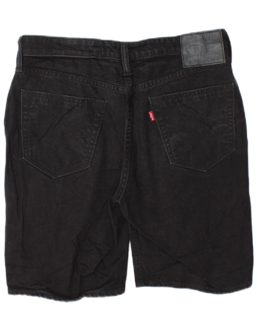 LEVI'S Mens 541 Denim Shorts W30 Medium Black Cotton