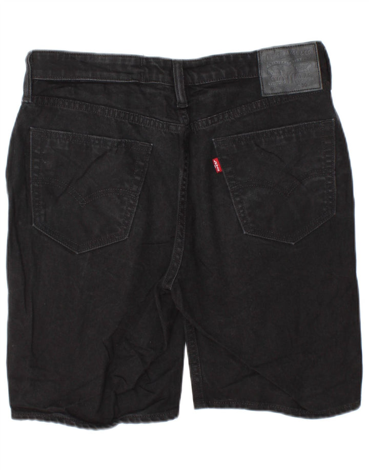 LEVI'S Mens 541 Denim Shorts W30 Medium Black Cotton
