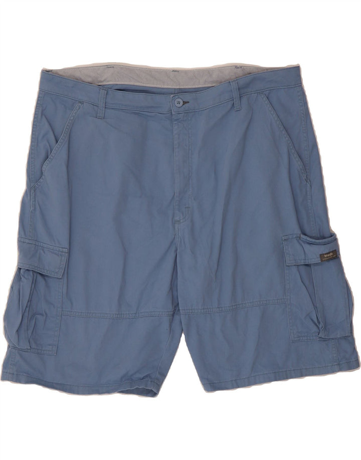 WRANGLER Mens Cargo Shorts W42 2XL Blue Cotton Vintage Wrangler and Second-Hand Wrangler from Messina Hembry 