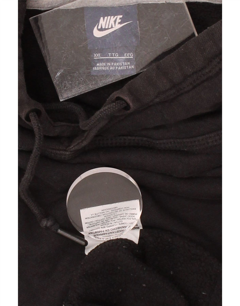 NIKE Mens Hoodie Jumper 2XL Black Cotton Vintage Nike and Second-Hand Nike from Messina Hembry 
