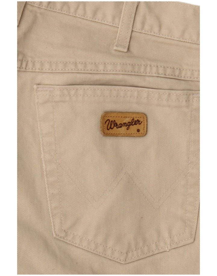 Wrangler Mens Straight Casual Trousers W32 L34 Beige