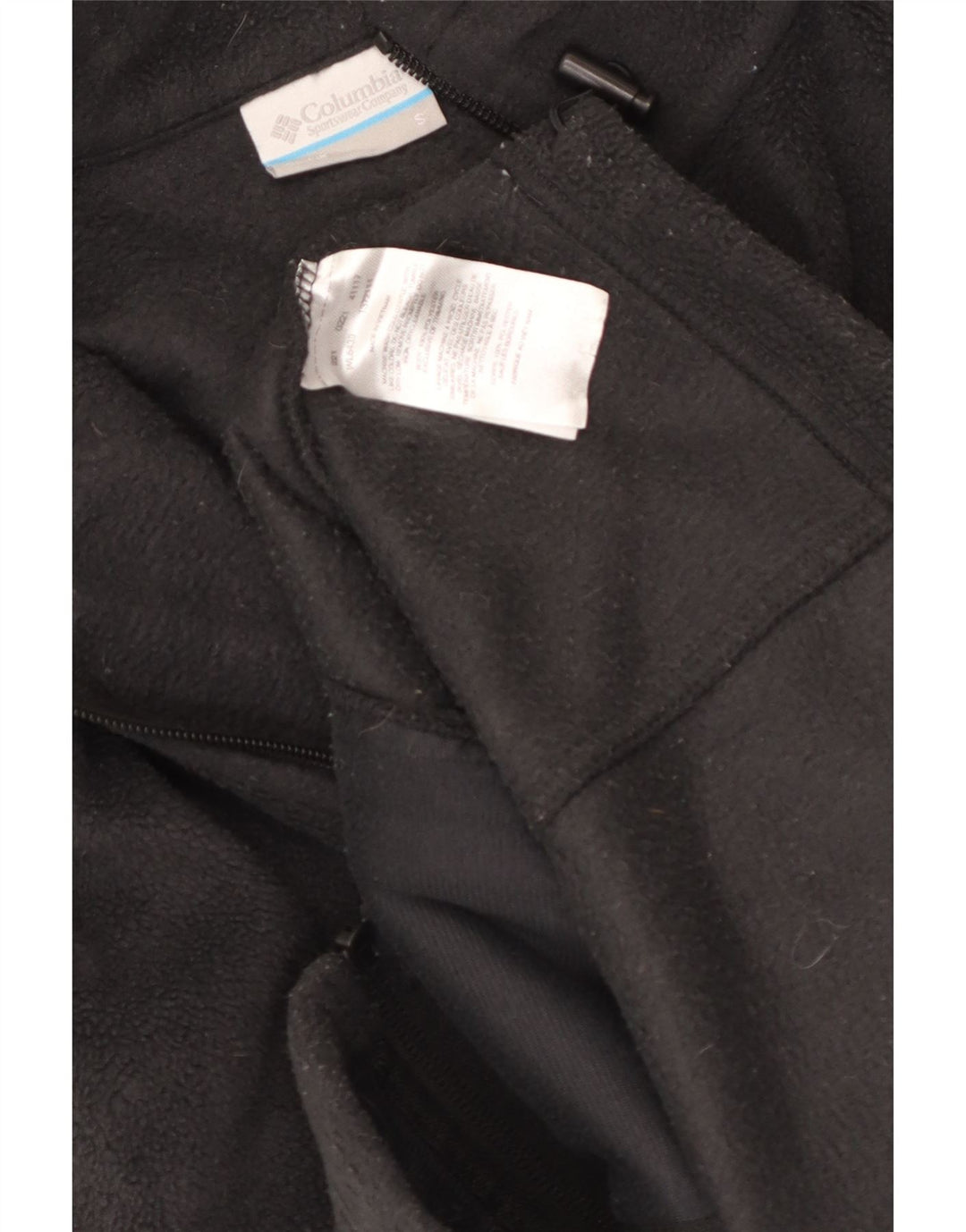 COLUMBIA Womens Fleece Jacket UK 10 Small Black Polyester