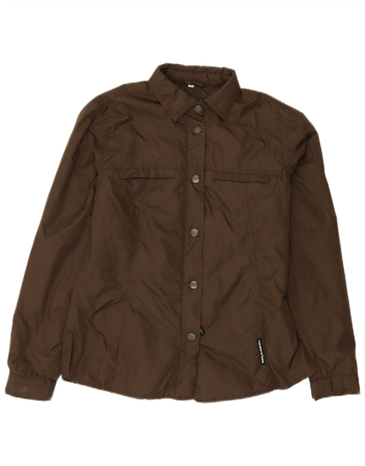 Tucano Urbano Womens Utility Jacket UK 14 Medium Brown Nylon