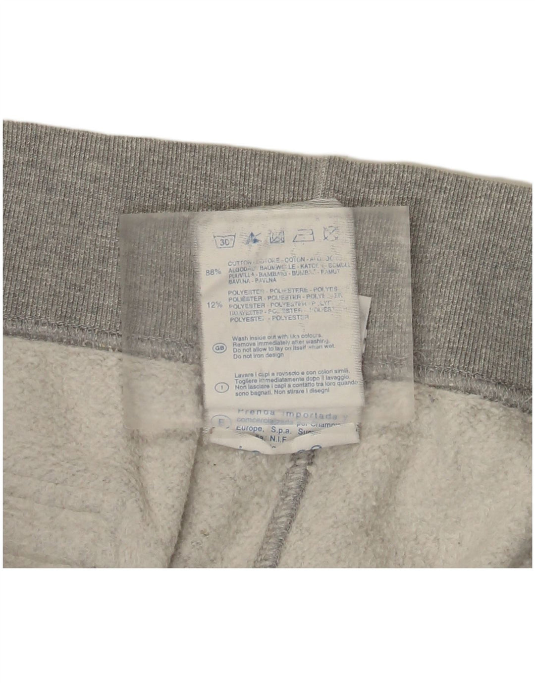 Champion Mens Tracksuit Trousers Joggers Large Grey Cotton