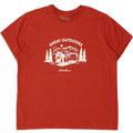 EDDIE BAUER Mens Graphic T-Shirt Top XL Red Cotton Vintage Eddie Bauer and Second-Hand Eddie Bauer from Messina Hembry 