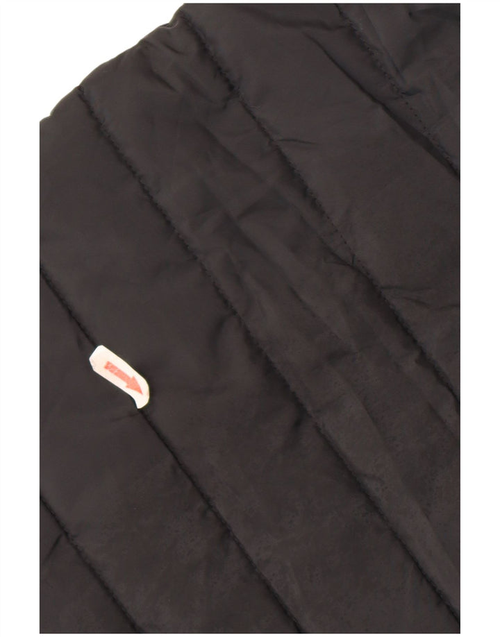Jack & Jones Mens Hooded Padded Jacket UK 34 XS Black Polyester