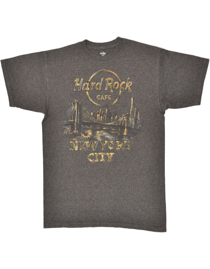 HARD ROCK CAFE Mens New York Graphic T-Shirt Top Medium Grey Cotton | Vintage Hard Rock Cafe | Thrift | Second-Hand Hard Rock Cafe | Used Clothing | Messina Hembry 