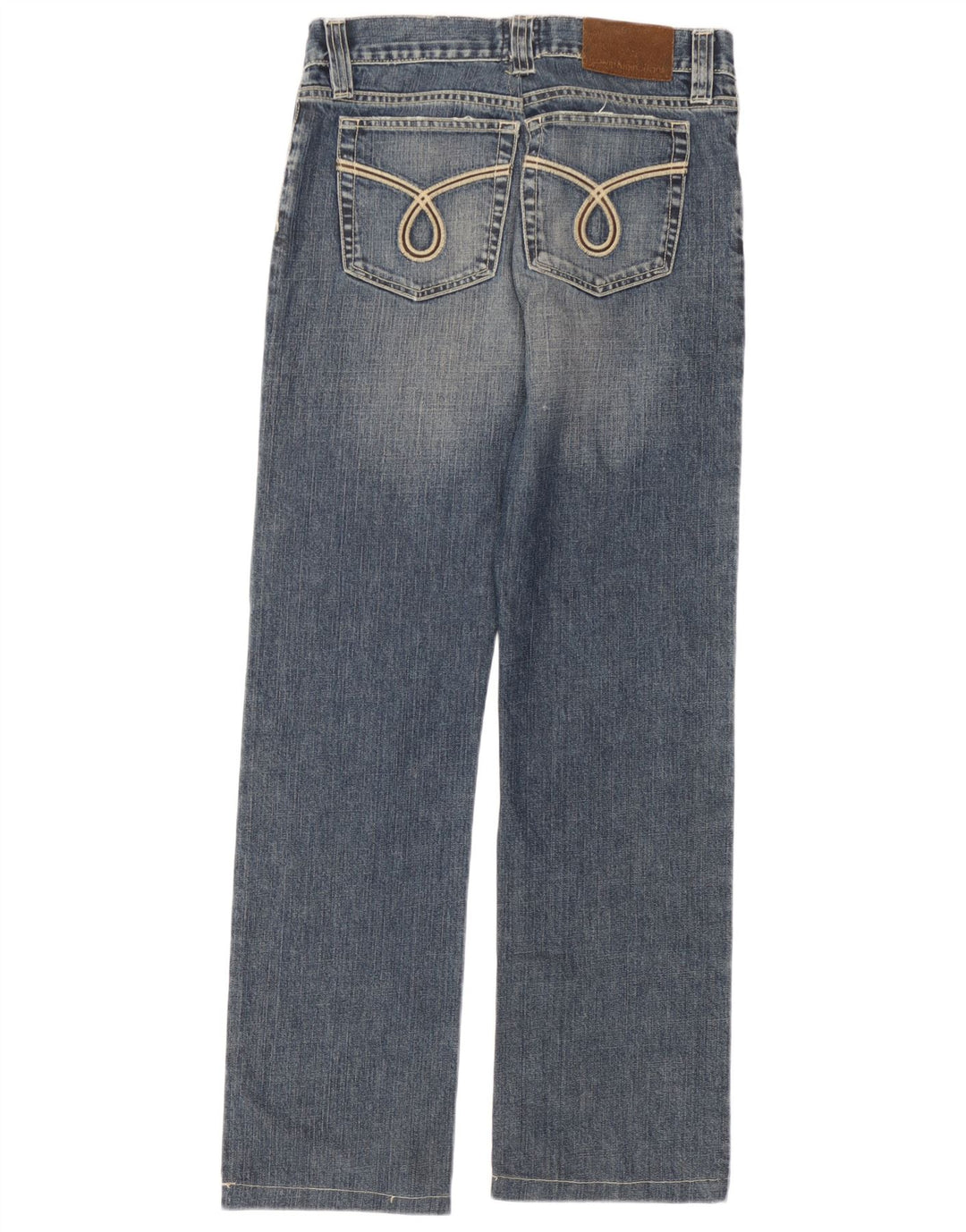 Calvin Klein Womens Straight Jeans W33 L30 Blue Cotton