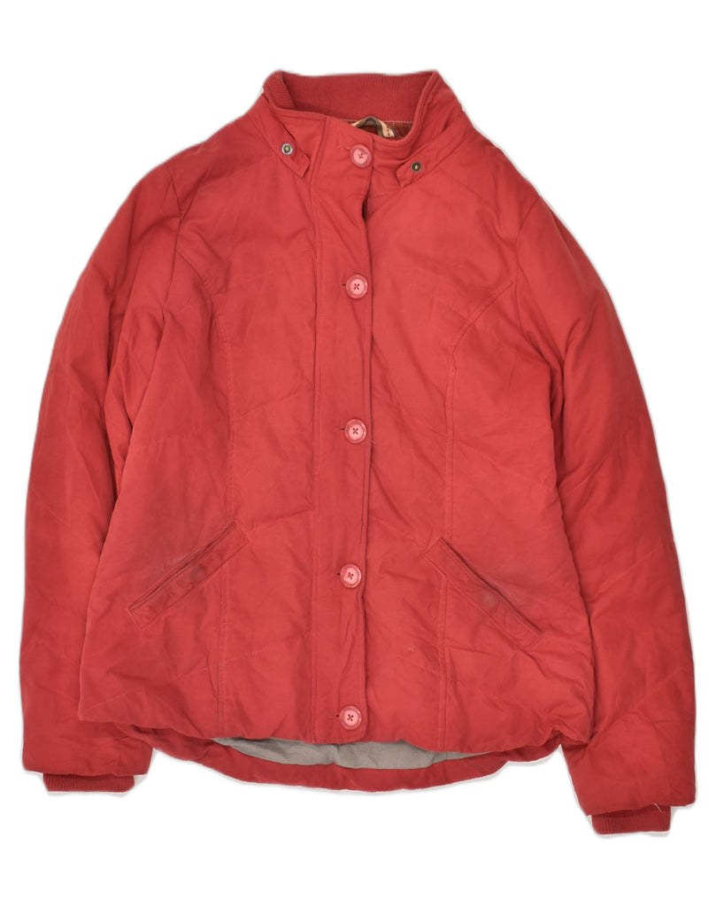 FAT FACE Womens Padded Jacket UK 14 Large  Red Polyester | Vintage Fat Face | Thrift | Second-Hand Fat Face | Used Clothing | Messina Hembry 