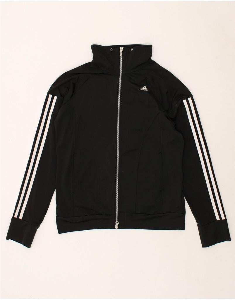 ADIDAS Womens Climacool Tracksuit Top Jacket UK 12 Medium Black Polyester | Vintage Adidas | Thrift | Second-Hand Adidas | Used Clothing | Messina Hembry 