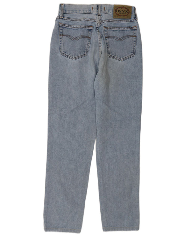 Onyx Womens Tapered High Waist Jeans W29 L28 Blue Cotton