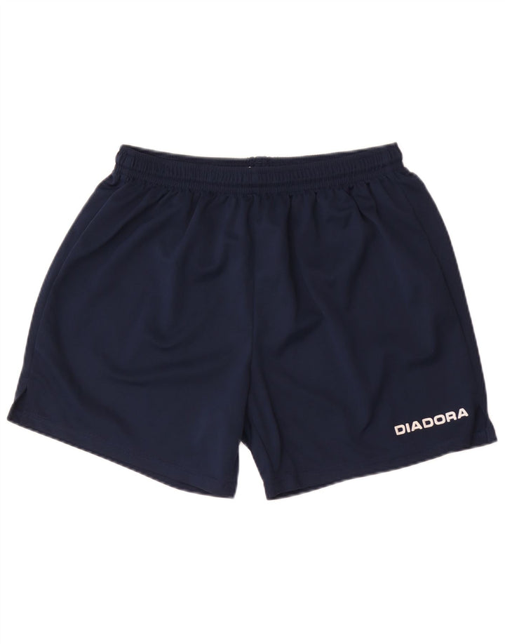 Diadora Boys Sport Shorts 11-12 Years XL Navy Blue Polyester