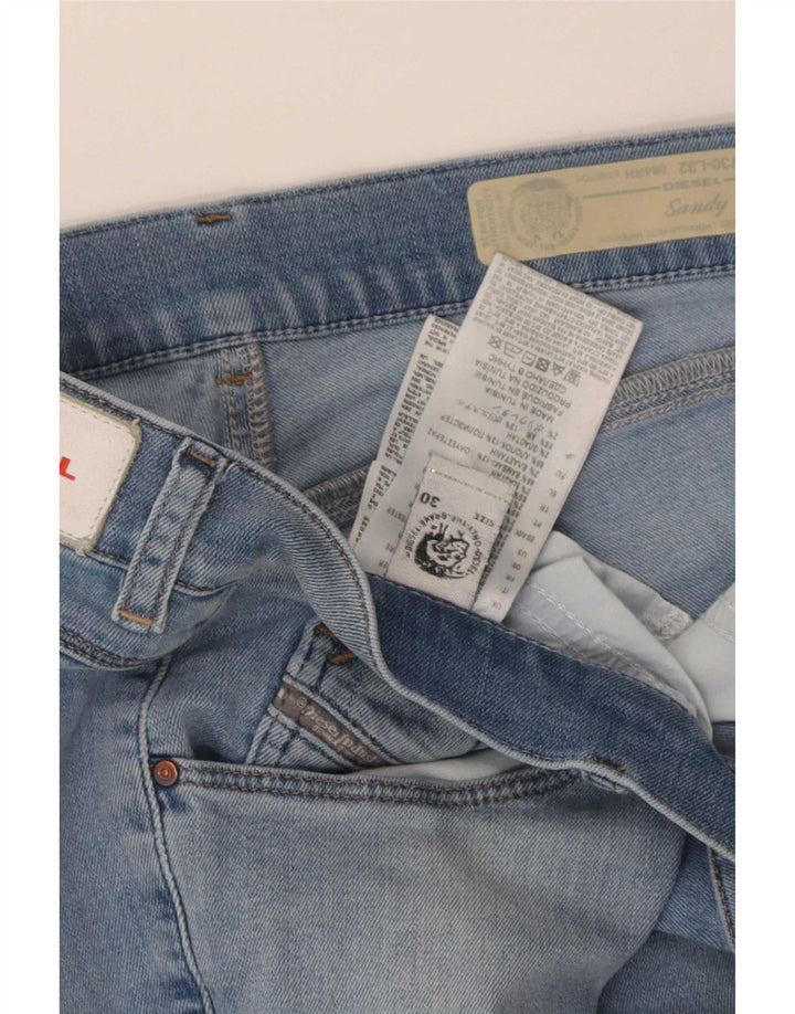 Diesel Mens Sandy Regular Slim Straight Jeans W30 L32 Blue Cotton