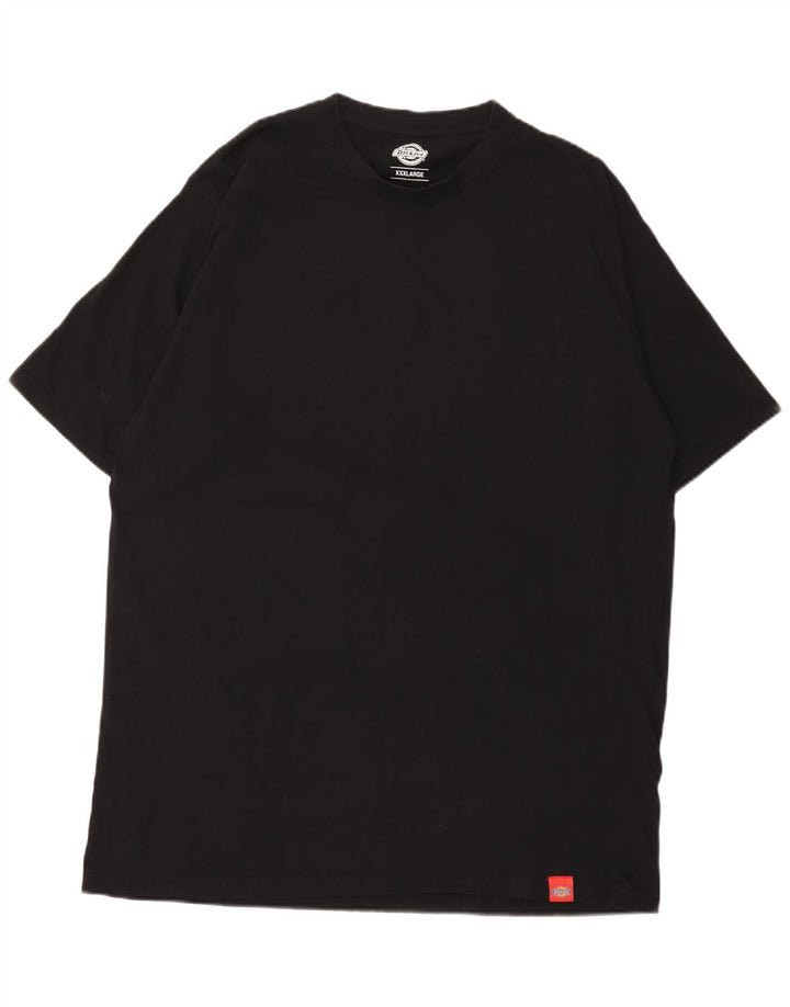 Dickies Mens T-Shirt Top 3XL Black Cotton