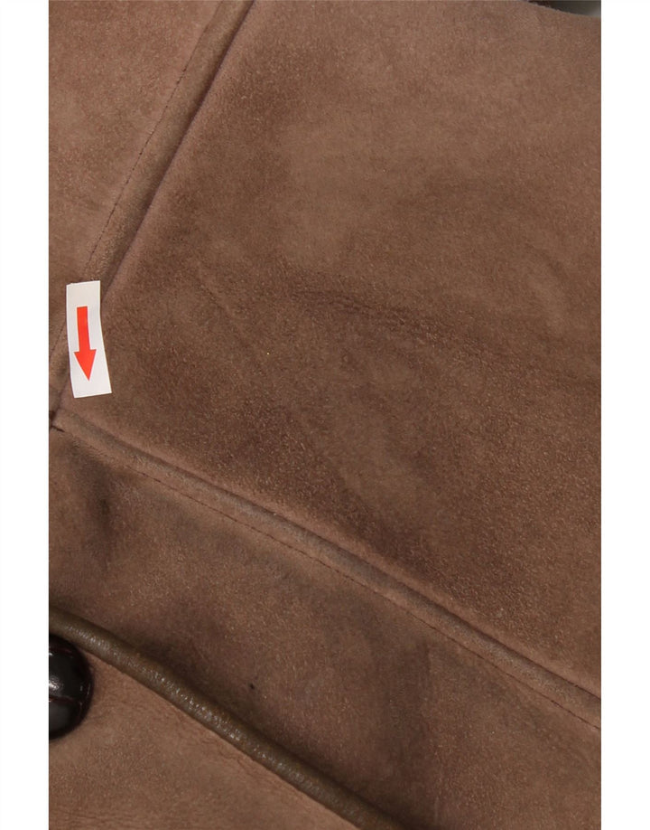 Nurseys Womens Shearling Jacket UK 16 Large Brown Sheepskin