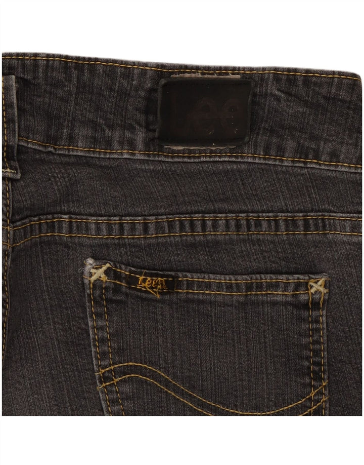 LEE Womens Straight Jeans W28 L32 Grey