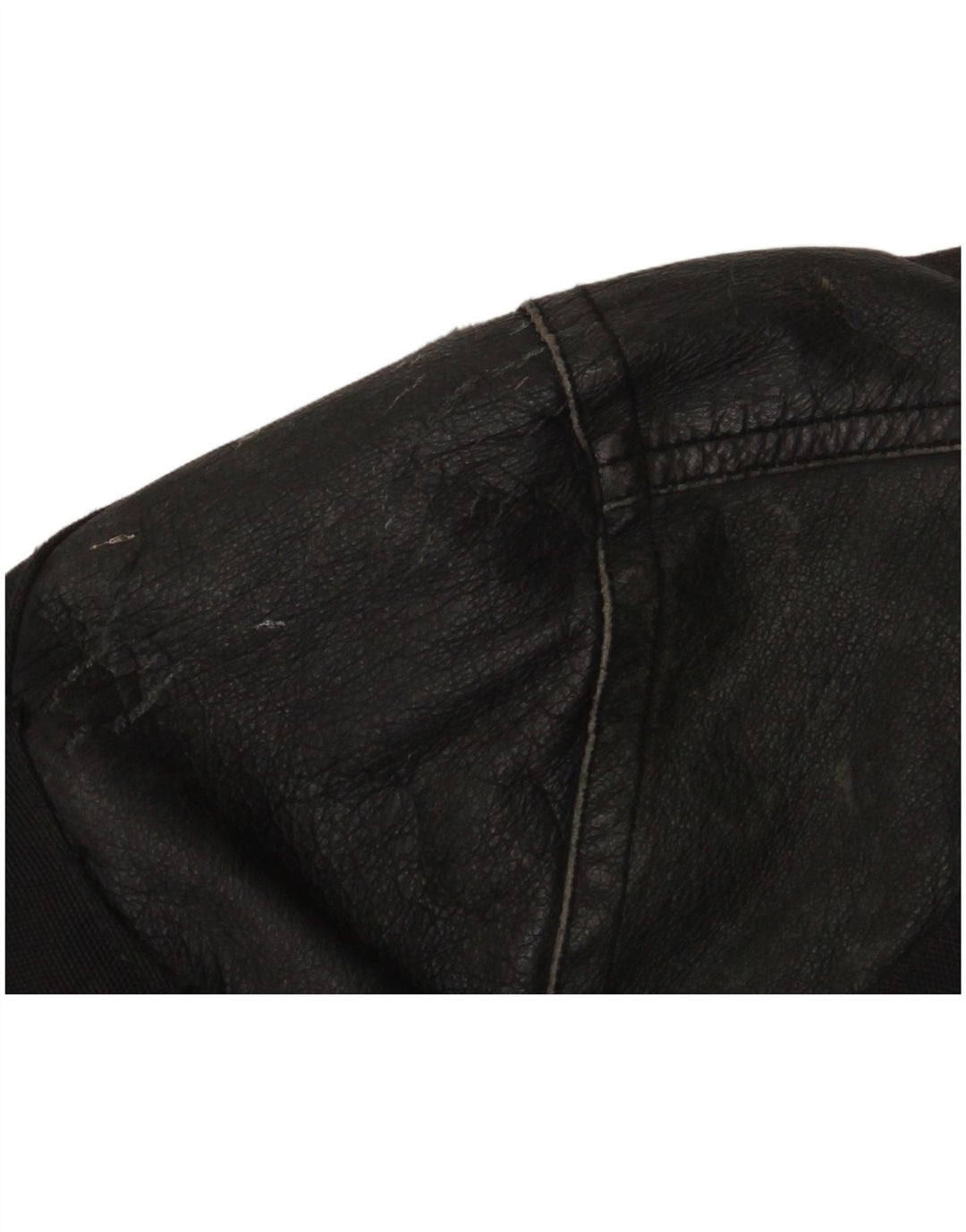 Master Mens Graphic Biker Jacket UK 40 Large Black Nylon
