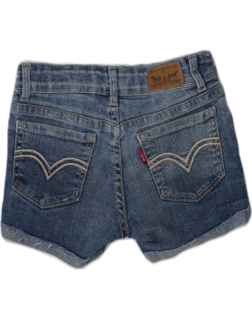 LEVI'S Girls Denim Shorts 5-6 Years W20 Blue Ramie | Vintage Levi's | Thrift | Second-Hand Levi's | Used Clothing | Messina Hembry 