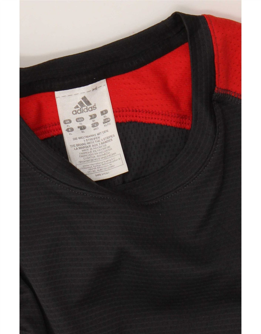 Adidas Mens Top Long Sleeve XL Grey Colourblock Polyester