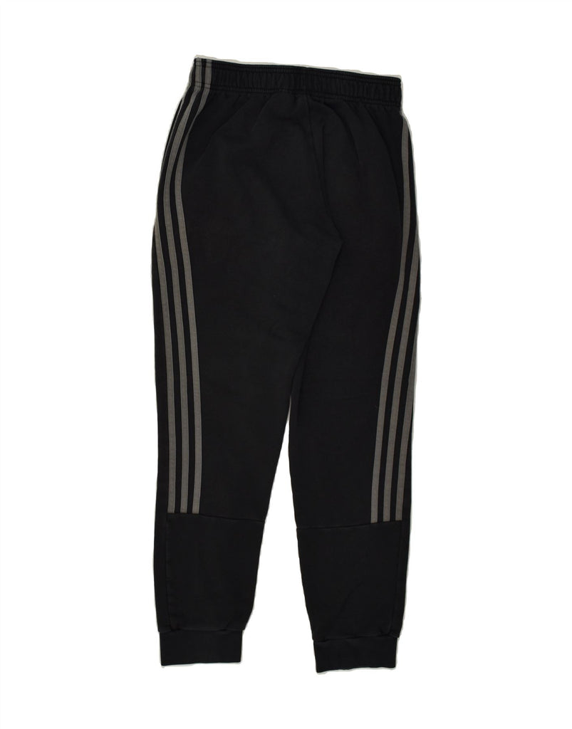 ADIDAS Mens Tracksuit Trousers Joggers Small Black Cotton | Vintage Adidas | Thrift | Second-Hand Adidas | Used Clothing | Messina Hembry 