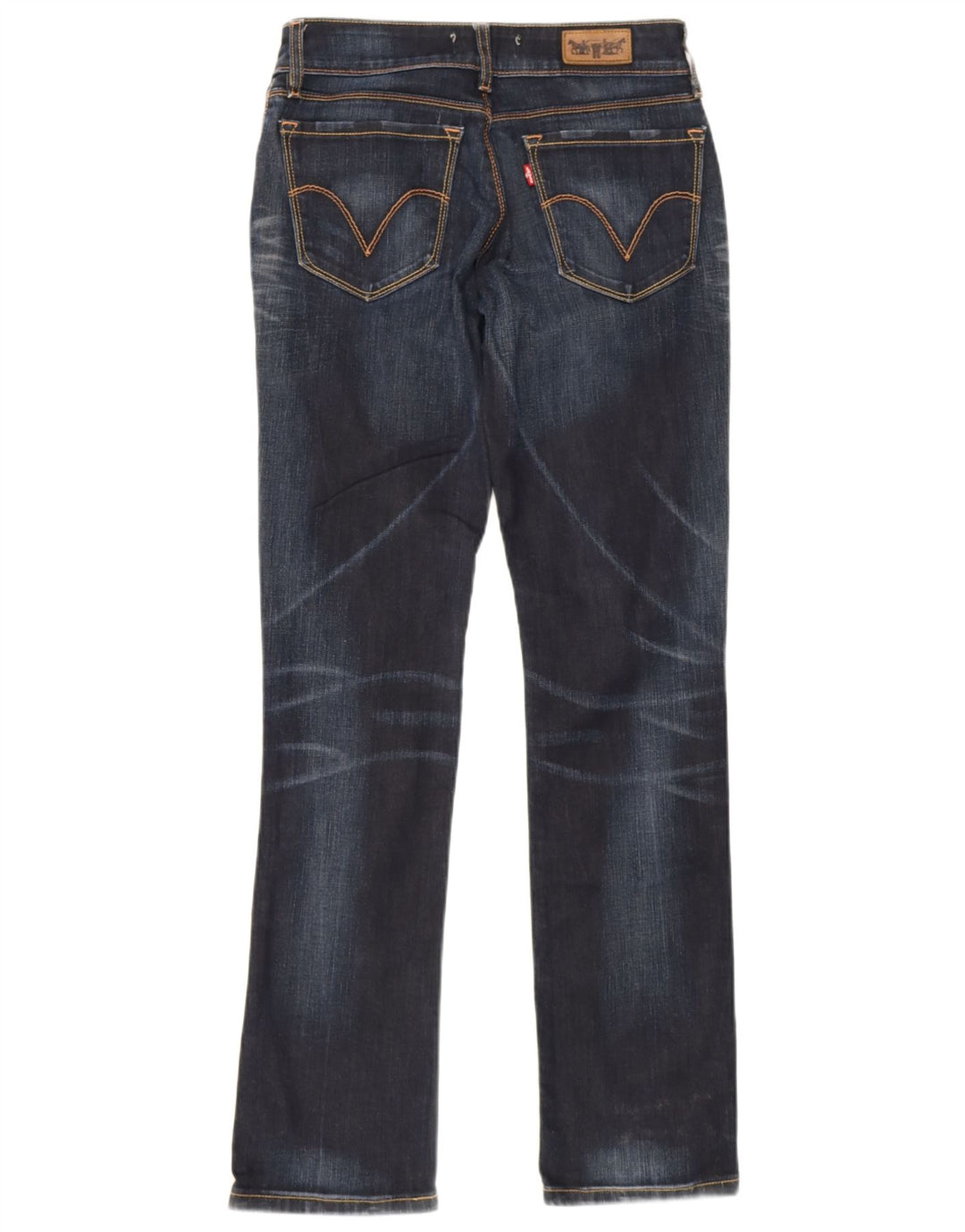 Levi's Womens 470 Straight Jeans W30 L33 Navy Blue