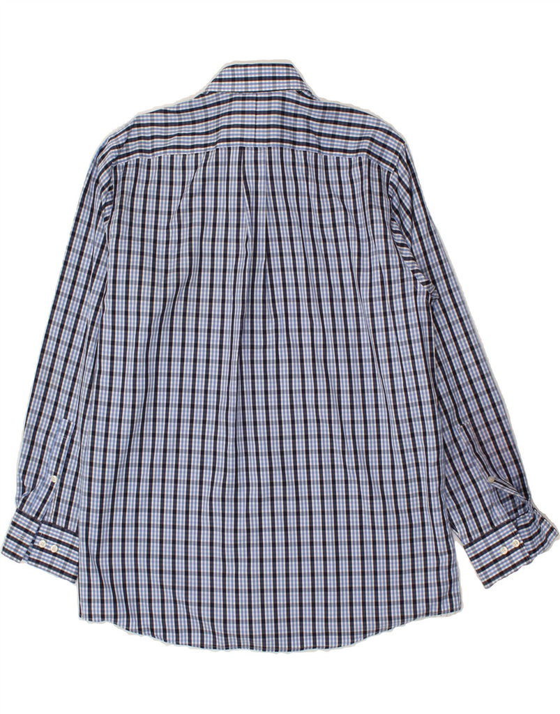 MICHAEL KORS Mens Shirt Size 17 XL Blue Check Vintage Michael Kors and Second-Hand Michael Kors from Messina Hembry 