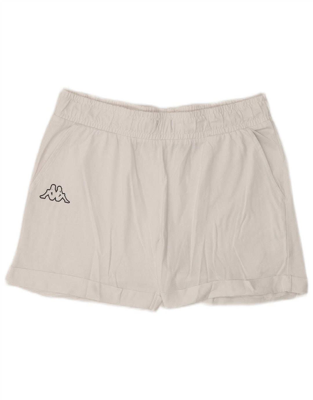 Kappa Womens Sport Shorts UK 14 Large  White