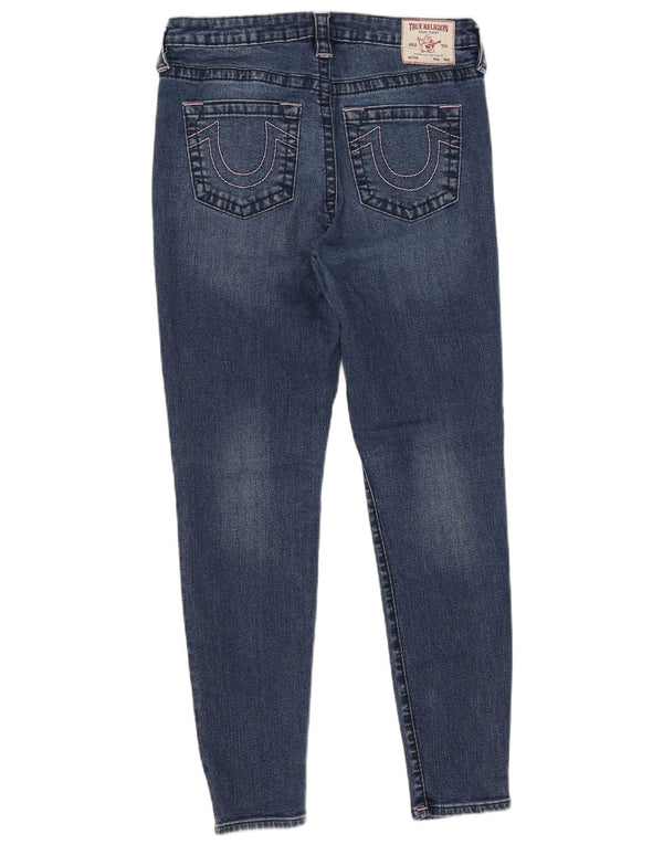 True Religion Womens Jennie Curvy Mid Rise Super Skinny Jeans W31 L28 Blue