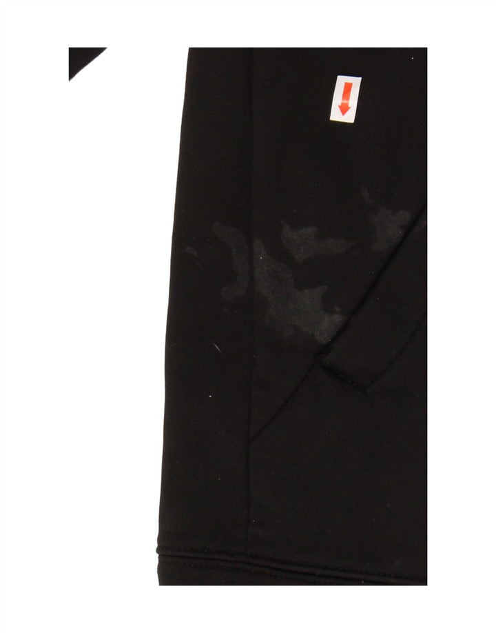 The North Face Mens Zip Neck Hoodie Jumper Large Black Polyester