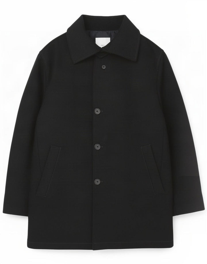 Pal Zileri Mens Overcoat IT 50 Large Black Wool
