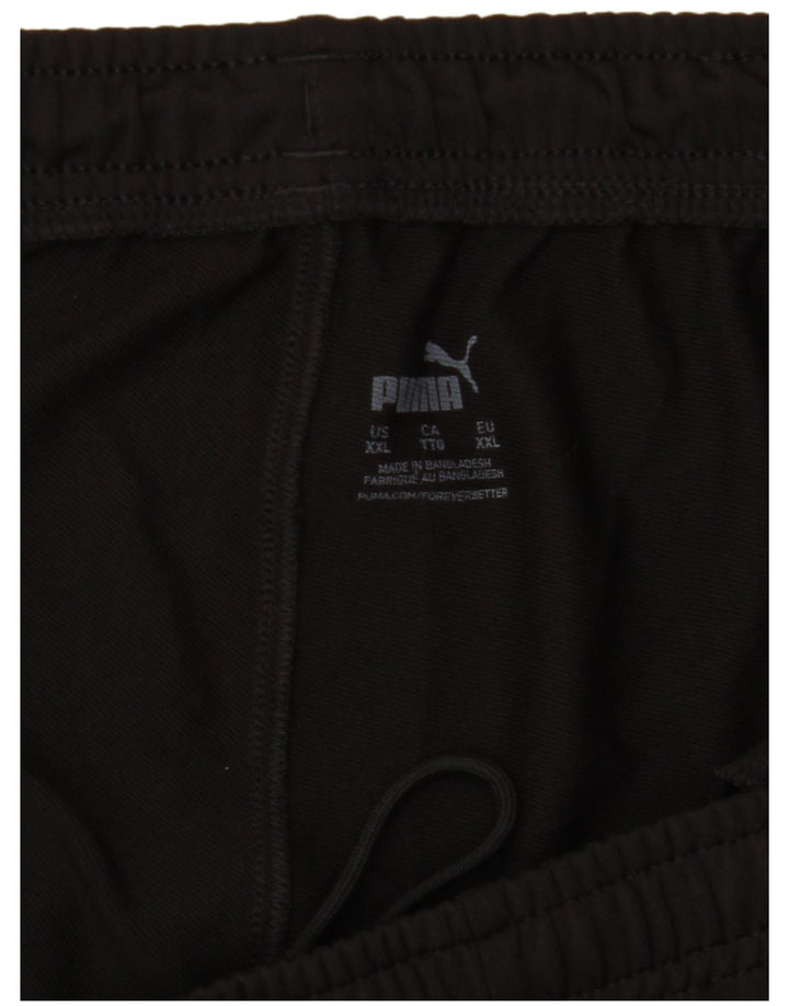 PUMA Mens Tracksuit Trousers 2XL Black Colourblock