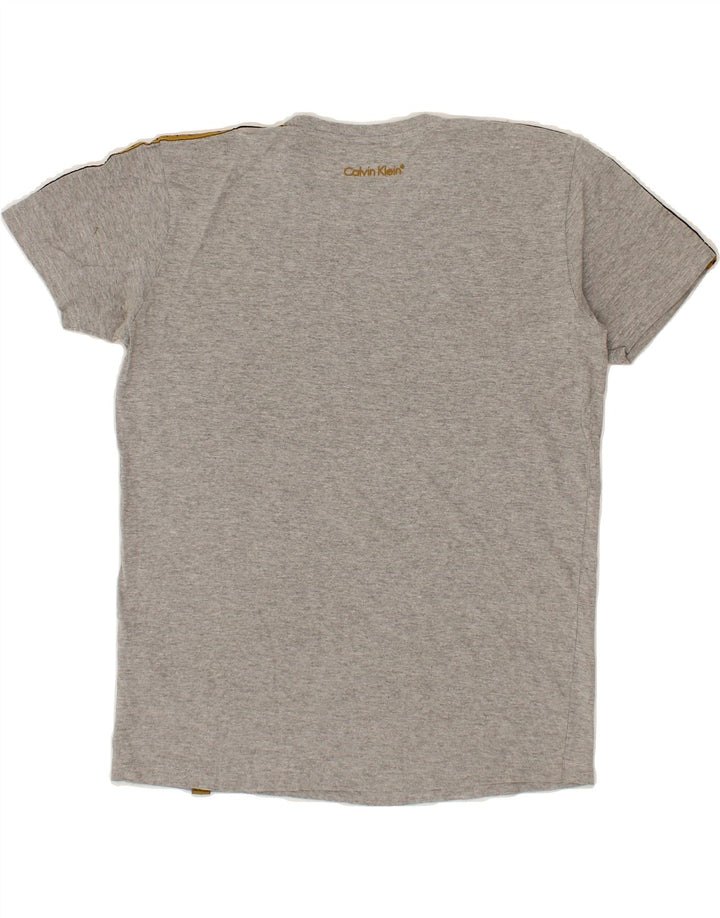 CALVIN KLEIN Mens T-Shirt Top Medium Grey Cotton Vintage Calvin Klein and Second-Hand Calvin Klein from Messina Hembry 