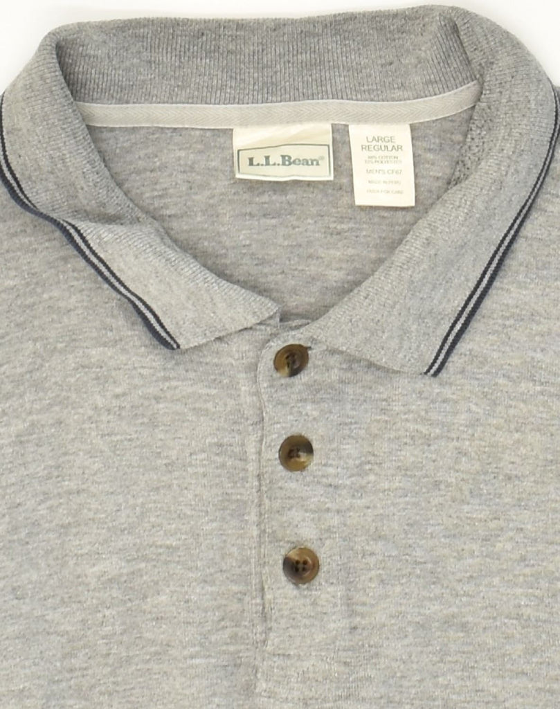L.L.BEAN Mens Polo Shirt Large Grey Cotton | Vintage L.L.Bean | Thrift | Second-Hand L.L.Bean | Used Clothing | Messina Hembry 