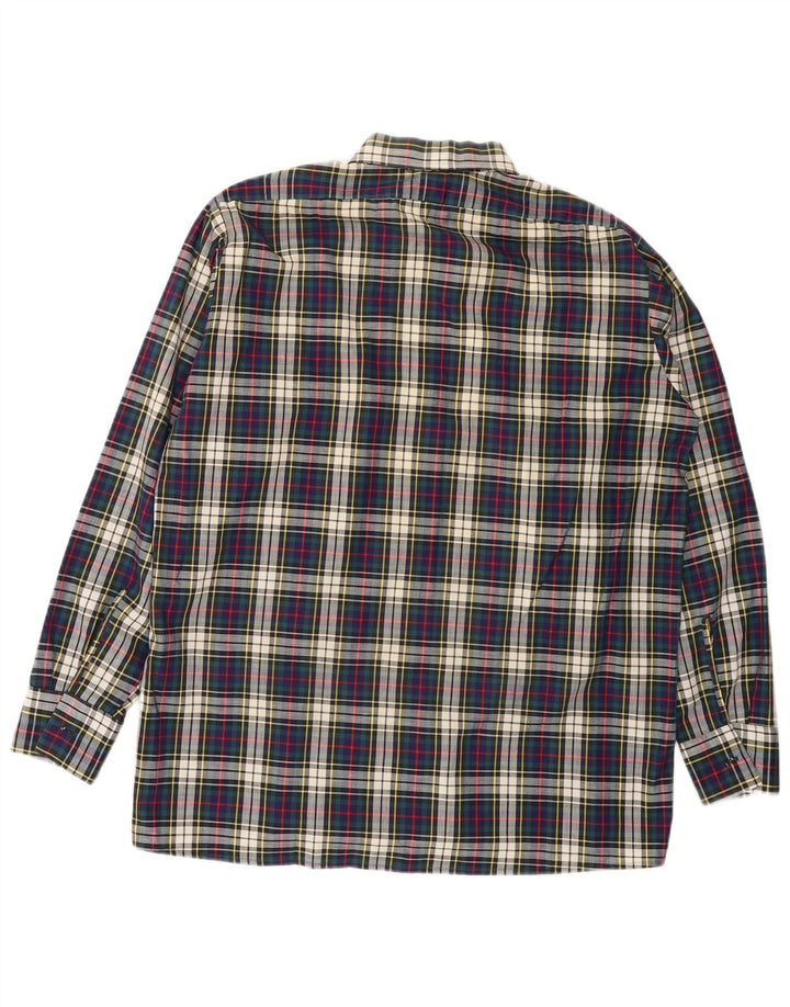 BUGELFREI Mens Flannel Shirt Large Multicoloured Check Cotton