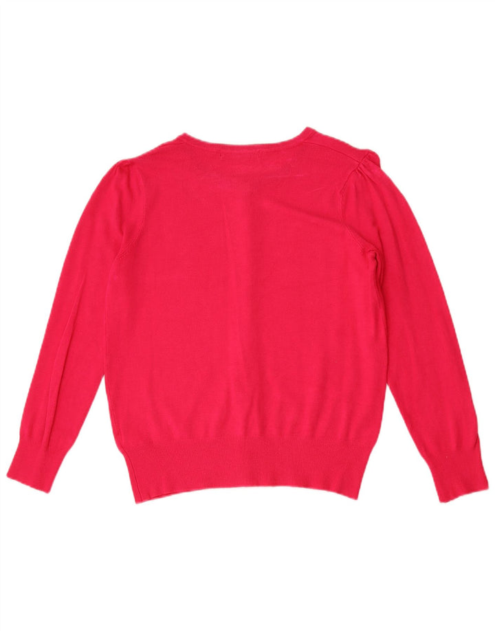 Marks & Spencer Womens Cardigan Sweater UK 10 Small Pink Viscose