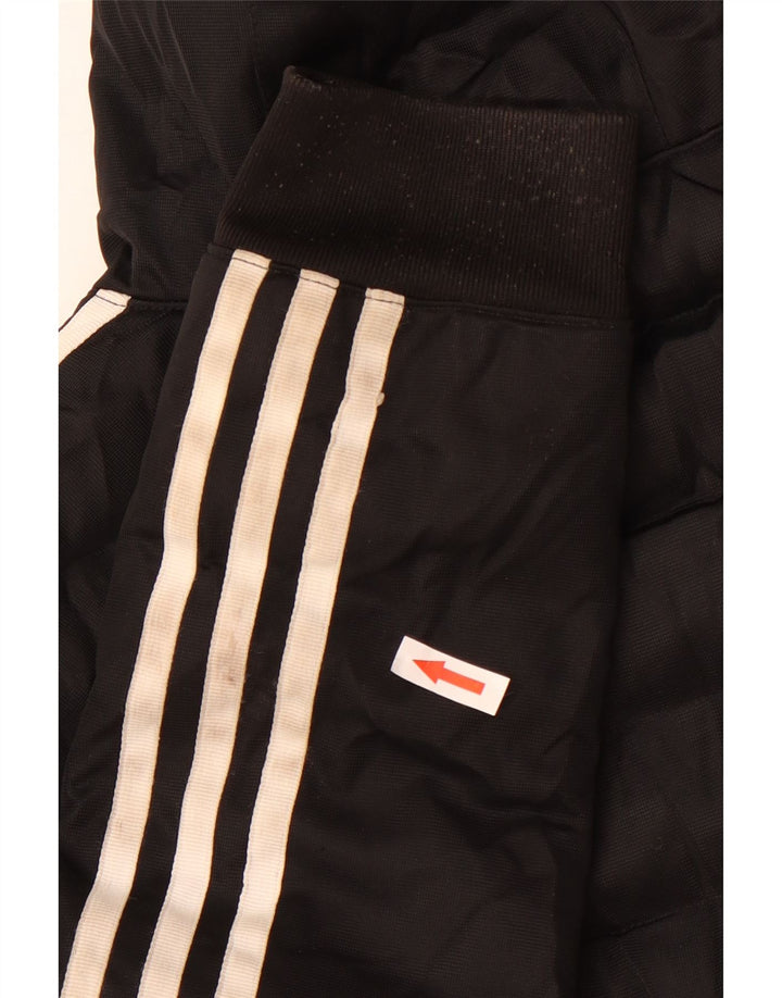Adidas Womens Hooded Padded Jacket UK 6 XS Black Polyester