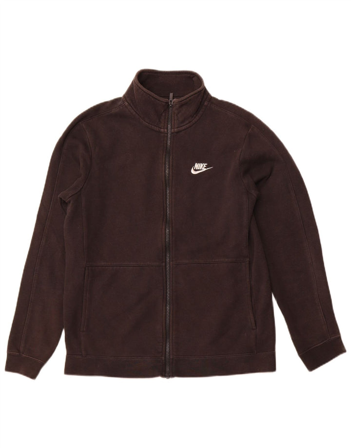 NIKE Mens Tracksuit Top Jacket Small Black Cotton