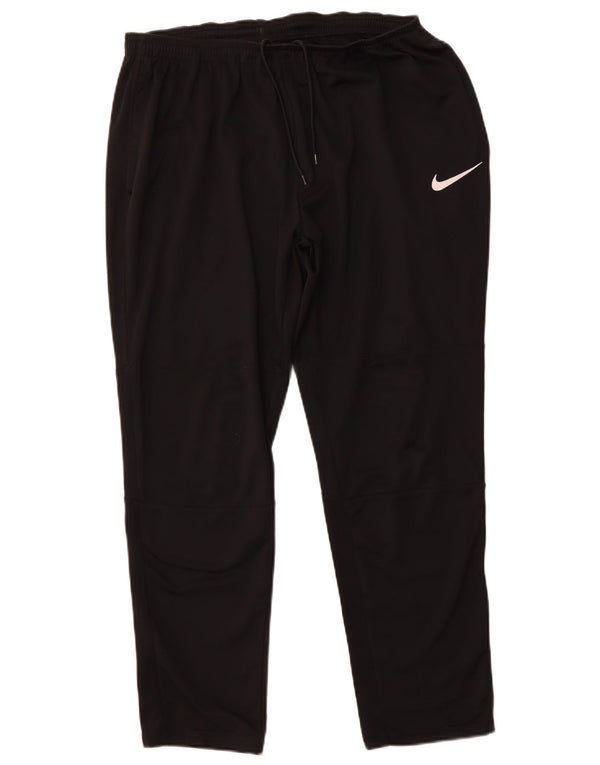 NIKE Mens Tracksuit Trousers XL Black Polyester